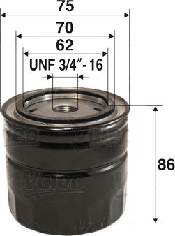 Valeo 586039 - Масляный фильтр autospares.lv