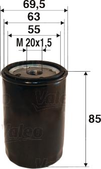 Valeo 586021 - Масляный фильтр autospares.lv
