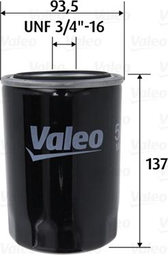 Valeo 586101 - Масляный фильтр autospares.lv