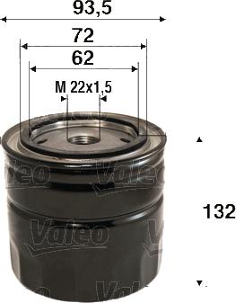 Valeo 586115 - Масляный фильтр autospares.lv