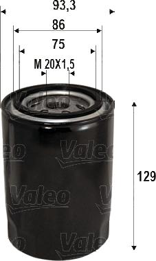 Valeo 586116 - Масляный фильтр autospares.lv