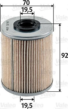 Valeo 587907 - Топливный фильтр autospares.lv