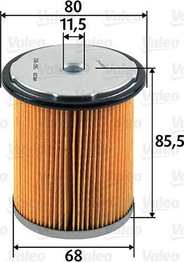 Valeo 587912 - Топливный фильтр autospares.lv