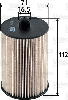 Valeo 587930 - Топливный фильтр autospares.lv