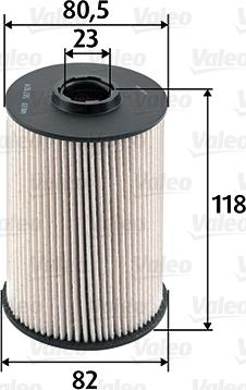 Valeo 587924 - Топливный фильтр autospares.lv