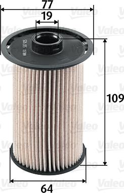 Valeo 587925 - Топливный фильтр autospares.lv
