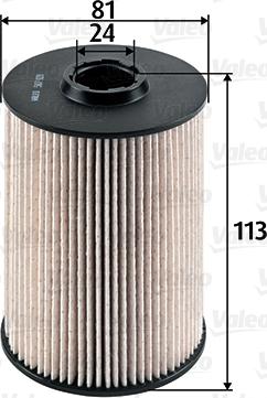 Valeo 587928 - Топливный фильтр autospares.lv