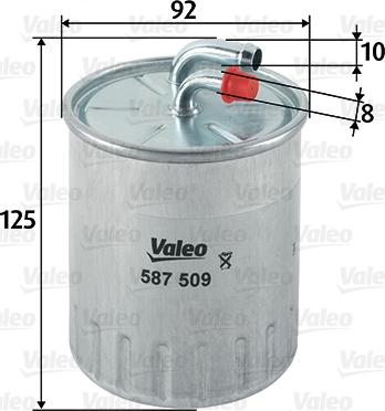 Valeo 587509 - Масляный фильтр autospares.lv