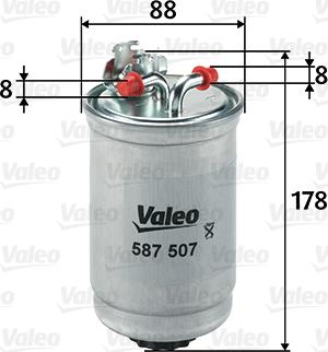 Valeo 587507 - Масляный фильтр autospares.lv