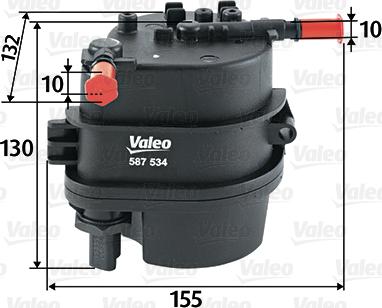 Valeo 587534 - Топливный фильтр autospares.lv