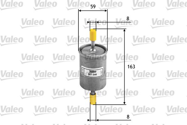 Valeo 587046 - Масляный фильтр autospares.lv