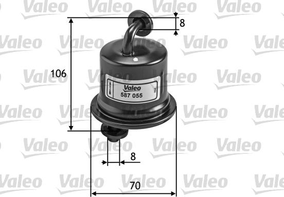 Valeo 587055 - Топливный фильтр autospares.lv