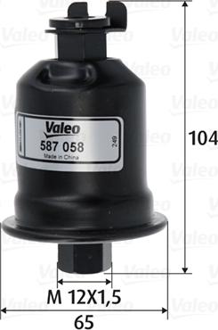 Valeo 587058 - Топливный фильтр autospares.lv