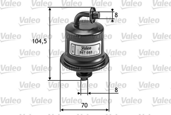 Valeo 587052 - Топливный фильтр autospares.lv