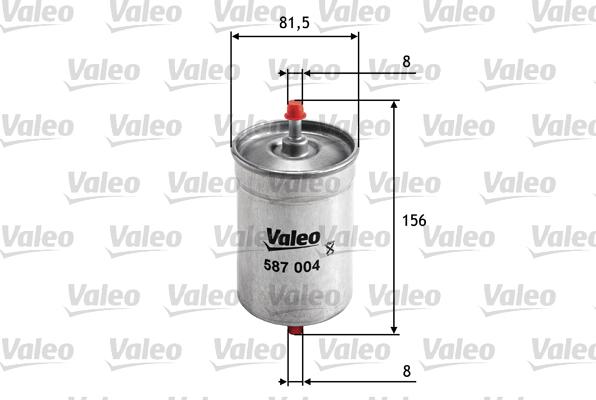 Valeo 587004 - Топливный фильтр autospares.lv