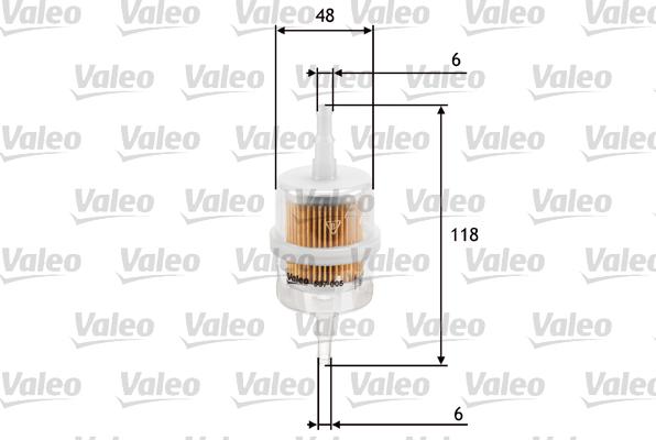 Valeo 587005 - Топливный фильтр autospares.lv