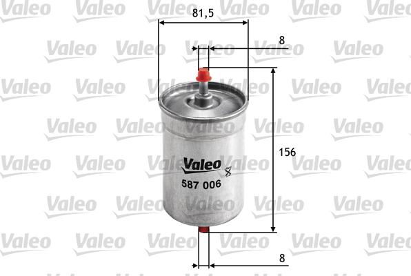 Valeo 587006 - Масляный фильтр autospares.lv