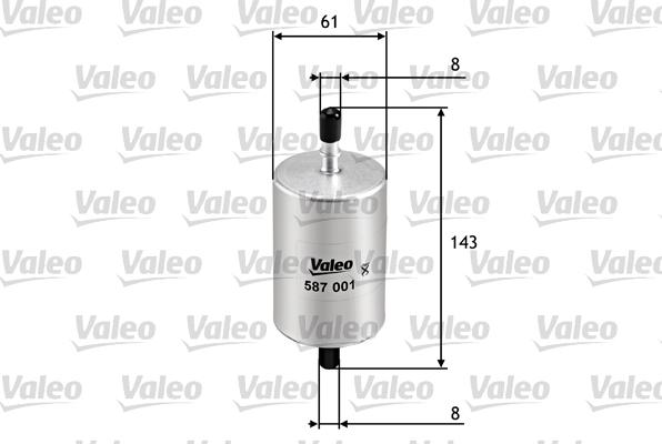 Valeo 587001 - Масляный фильтр autospares.lv