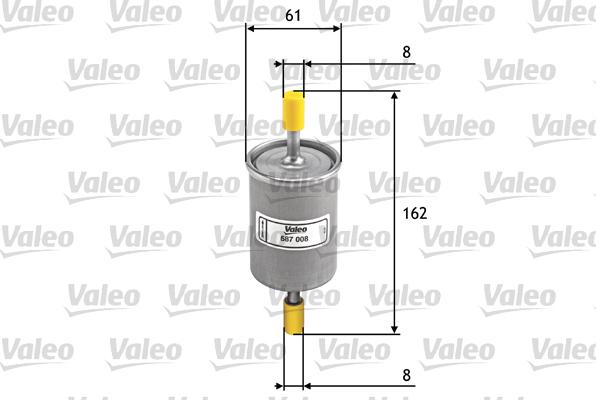 Valeo 587008 - Масляный фильтр autospares.lv