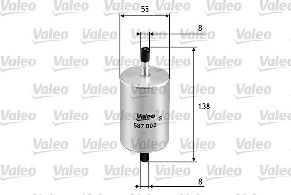 Valeo 587002 - Масляный фильтр autospares.lv