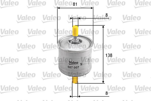 Valeo 587007 - Масляный фильтр autospares.lv