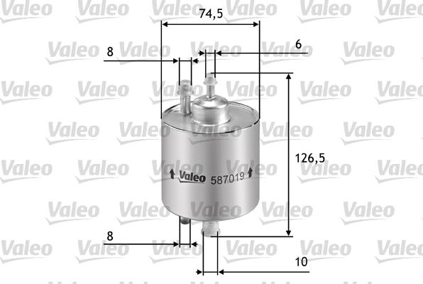 Valeo 587019 - Масляный фильтр autospares.lv