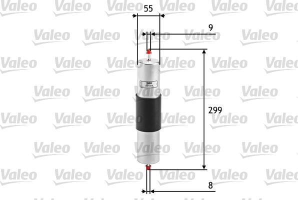 Valeo 587014 - Топливный фильтр autospares.lv