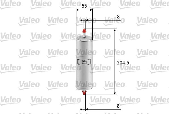 Valeo 587015 - Топливный фильтр autospares.lv