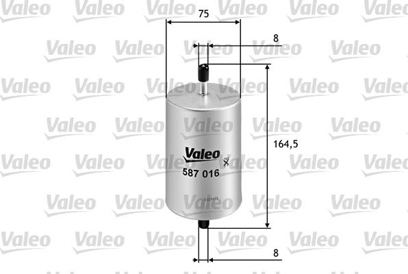 Valeo 587016 - Масляный фильтр autospares.lv