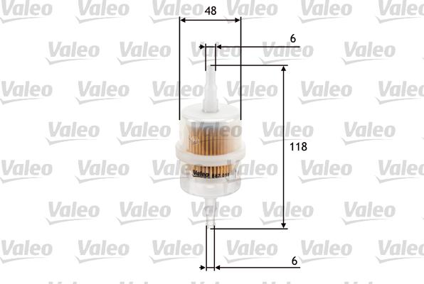 Valeo 587011 - Топливный фильтр autospares.lv