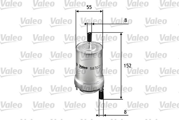 Valeo 587021 - Масляный фильтр autospares.lv