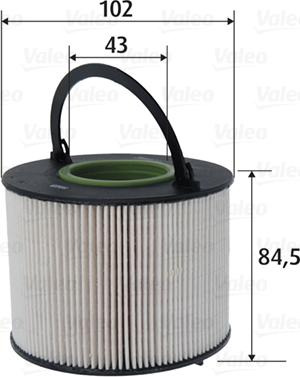 Valeo 587075 - Топливный фильтр autospares.lv