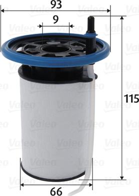Valeo 587103 - Топливный фильтр autospares.lv