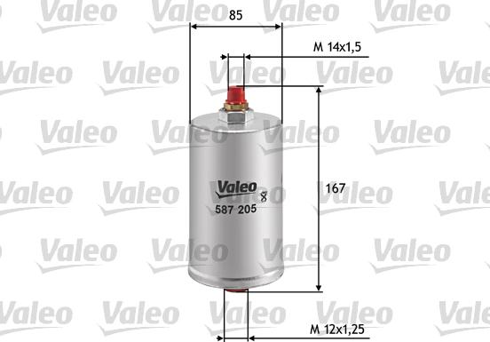 Valeo 587205 - Масляный фильтр autospares.lv