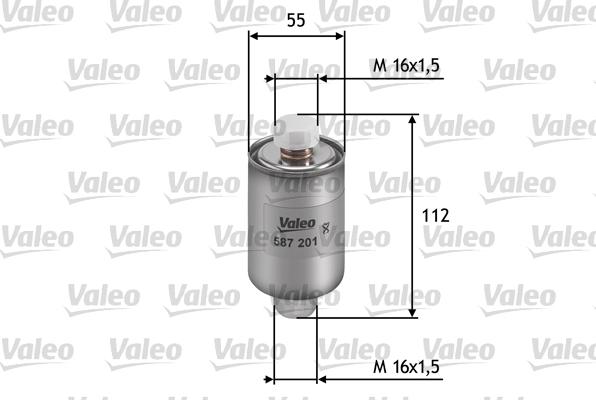Valeo 587201 - Топливный фильтр autospares.lv