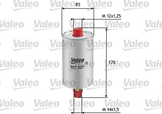 Valeo 587207 - Масляный фильтр autospares.lv