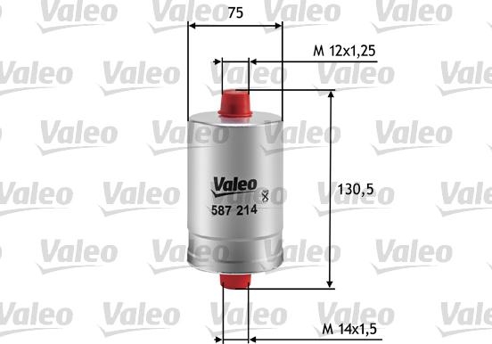 Valeo 587214 - Топливный фильтр autospares.lv
