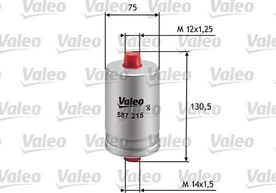 Valeo 587215 - Топливный фильтр autospares.lv