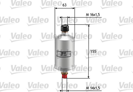 Valeo 587210 - Масляный фильтр autospares.lv