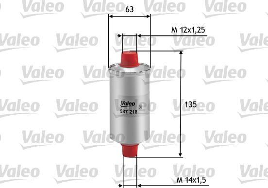 Valeo 587218 - Масляный фильтр autospares.lv