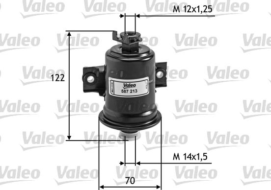 Valeo 587213 - Топливный фильтр autospares.lv