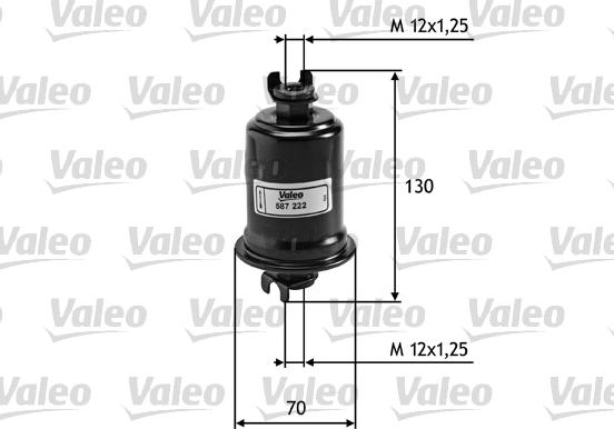 Valeo 587222 - Топливный фильтр autospares.lv