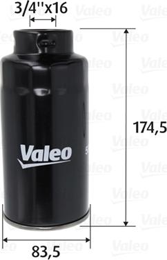 Valeo 587757 - Топливный фильтр autospares.lv