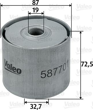Valeo 587701 - Топливный фильтр autospares.lv