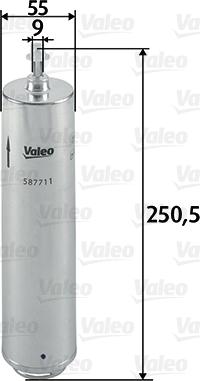 Valeo 587711 - Масляный фильтр autospares.lv