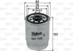 Valeo 587738 - Топливный фильтр autospares.lv