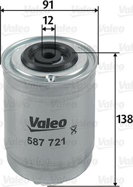 Valeo 587721 - Топливный фильтр autospares.lv