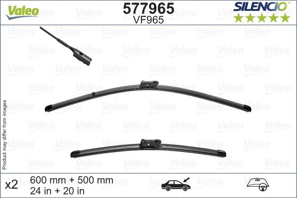 Valeo 577965 - Щетка стеклоочистителя autospares.lv