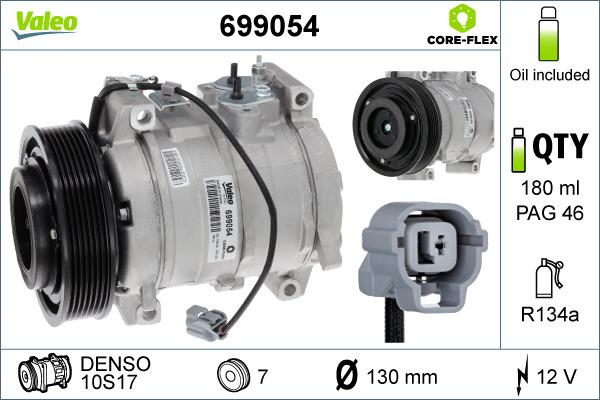 Valeo 699054 - Компрессор кондиционера autospares.lv