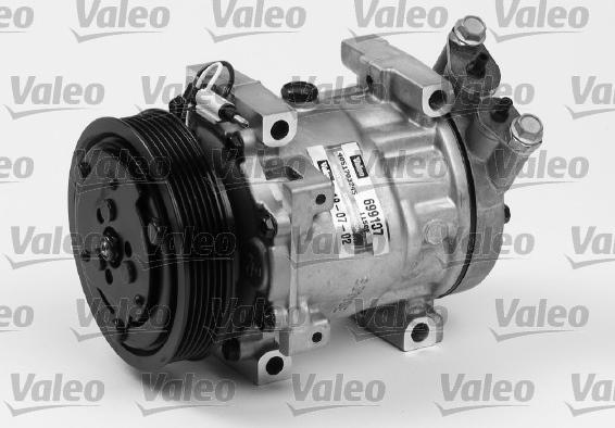 Valeo 699107 - Компрессор кондиционера autospares.lv